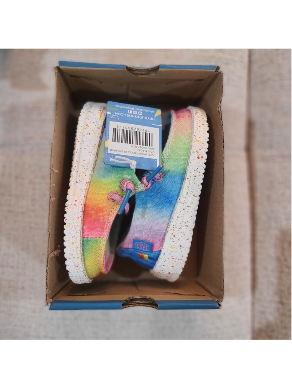 NEW Hey Dude Girls Toddler K6 Wendy Dreamer Magic Casual Shoes Multicolor